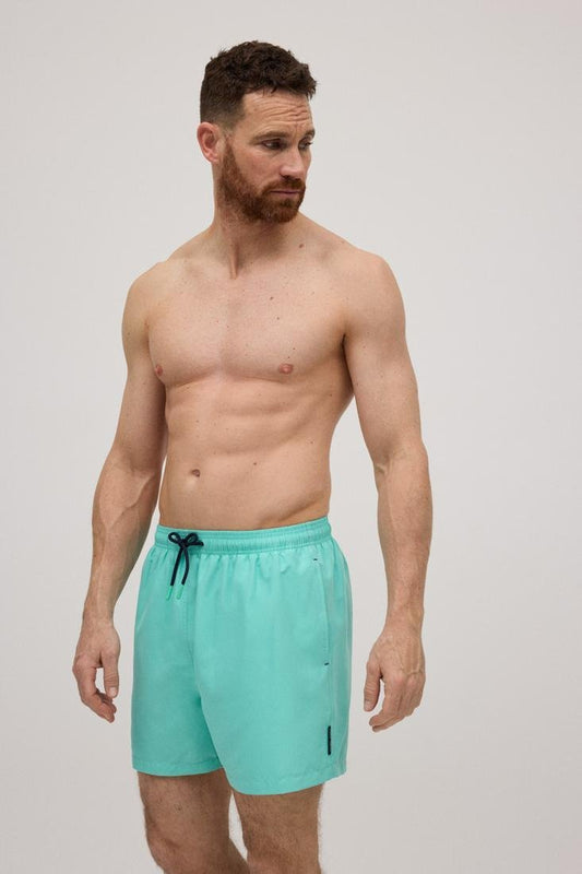 Bañador hombre liso turquesa