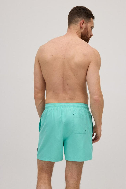 Bañador hombre liso turquesa