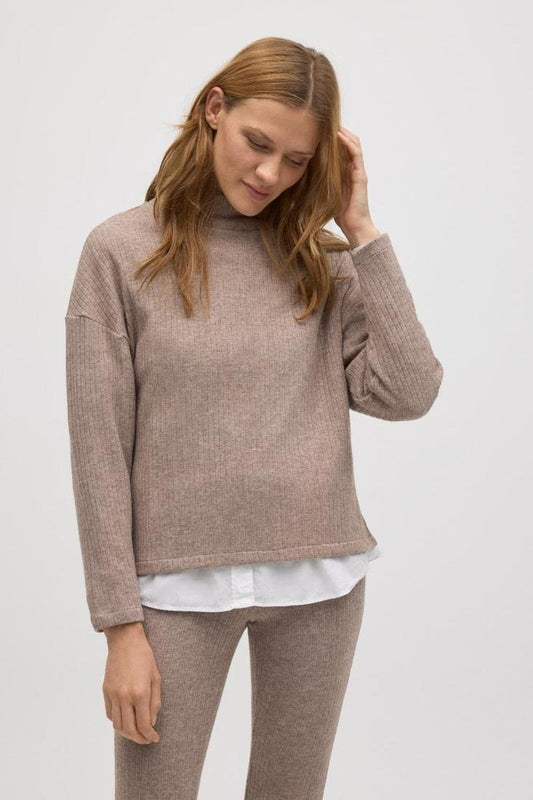 Sudadera taupé