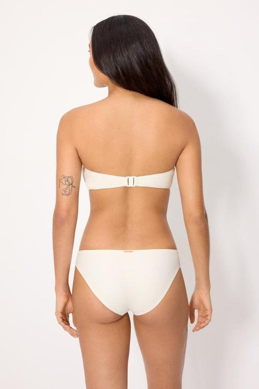 Bikini bandeau blanco