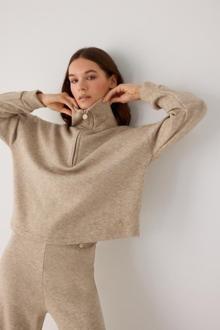Pantalón camel punto