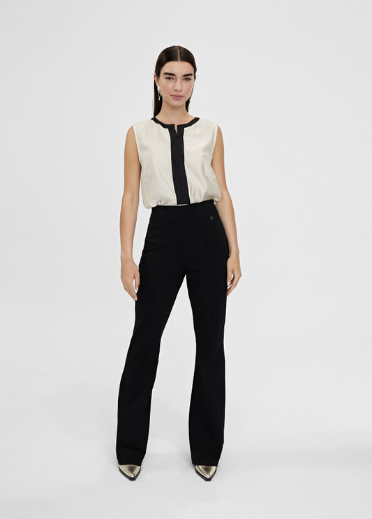 Top bicolor con aberturas Lola Casademunt