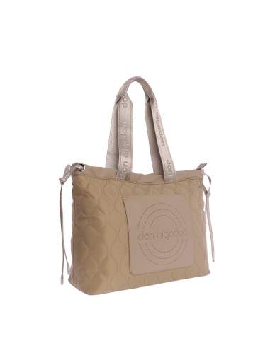 Shopper beig Don algodón