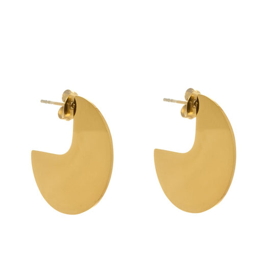 Pendiente laminado dorado