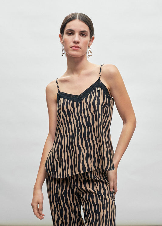 Top lencero print Lola Casademunt
